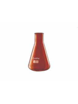 CONICAL FLASK AMBER